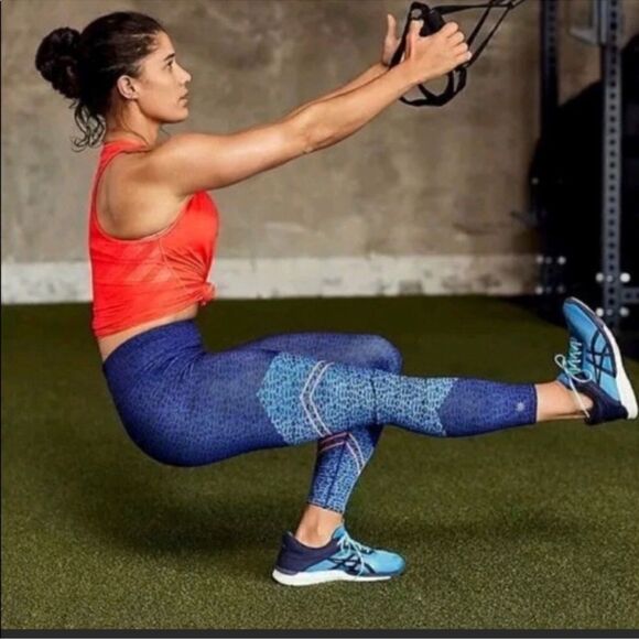 Athleta Asym Camo Sonar 7/8 High Rise Leggings M